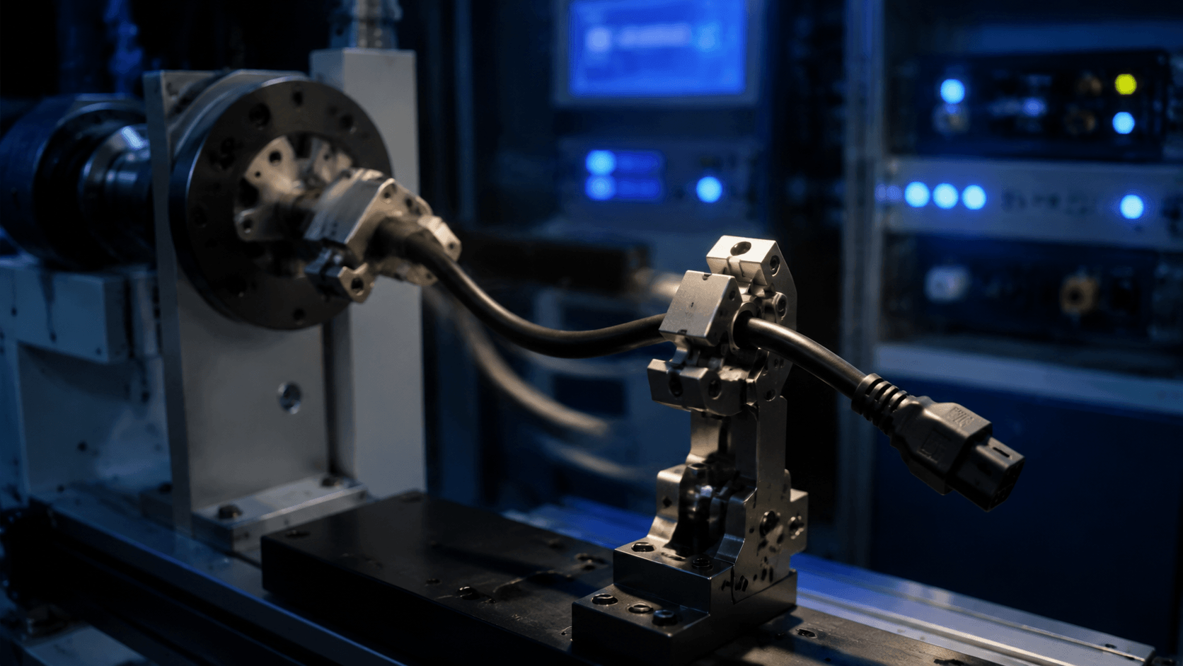 Power cord bend testing in the laboratory